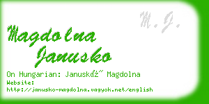 magdolna janusko business card